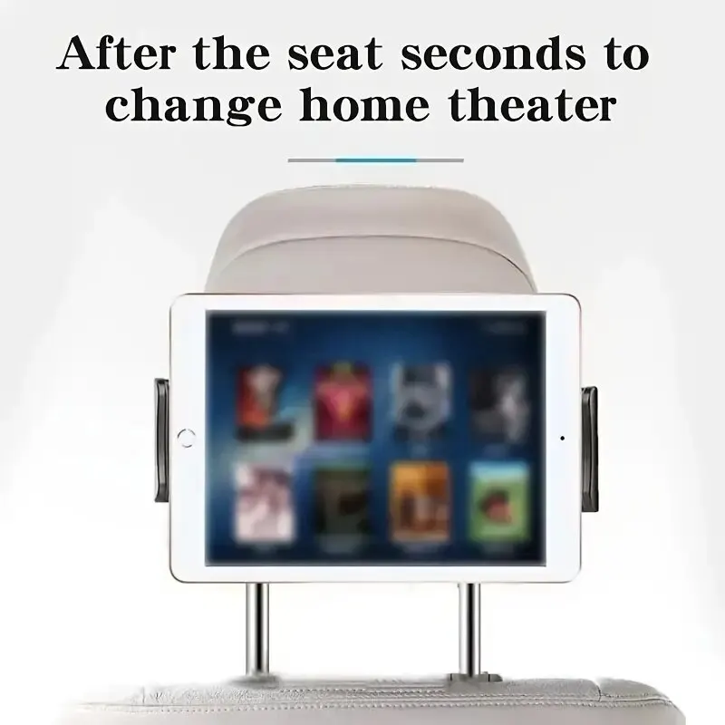 S7164cf1e55354505ada8cf3751fb05fcb Telescopic Car Rear Pillow Phone Holder Mount Tablet Car Stand Seat Rear Headrest Mounting Bracket for Phone Tablet 4-12.9 inch Mallzona