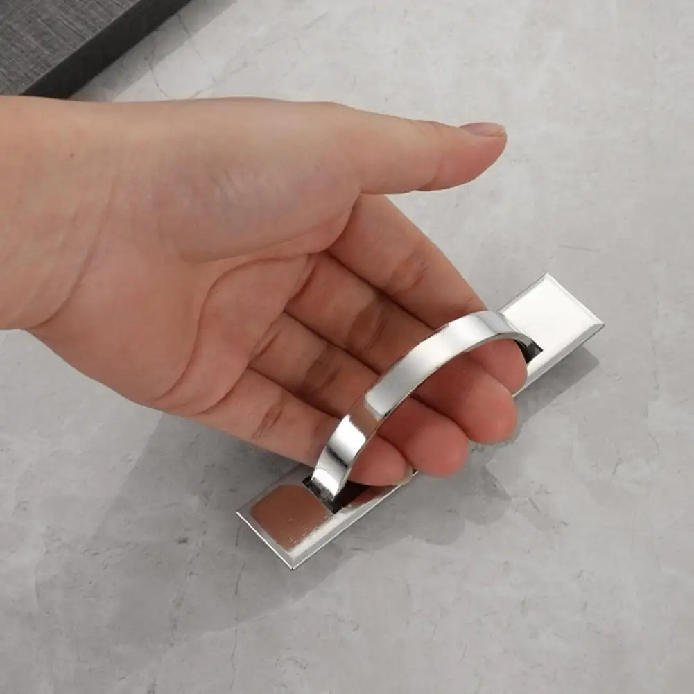 Door Handle Cabinet Drawer Handle Corrosion Resistant Hidden Cupboard Handles for Furniture 2pcs Door Pull Finger for Cabinets