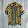 2024 Royal Luxury Men Shirt Sets Vintage Pattern 2 Piece Suit Shorts Oufits Summer Short Sleeve Printed Shirts Ropa De Hombres 3