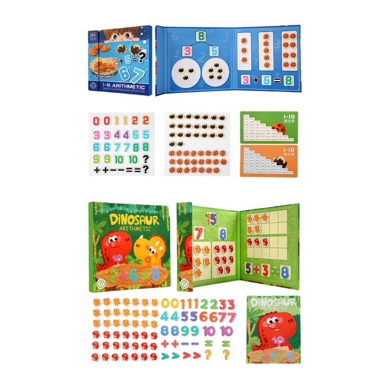 

Игрушка с числами, магнитная игрушка для обучения арифметике, книга по арифметике, математическая игрушка для детей