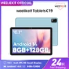 weelikeit Tablet 10.1inch Android 14  HD IPS Display 8GB RAM 128GB ROM 1TB Expand 8-Core 6000mAh Incell Touch Screen Tablets Pad 1