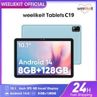 weelikeit Tablet 10.1inch Android 14  HD IPS Display 8GB RAM 128GB ROM 1TB Expand 8-Core 6000mAh Incell Touch Screen Tablets Pad 1