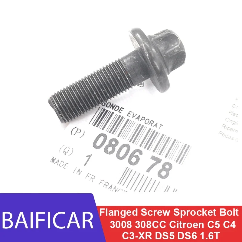 Baificar Intake Exhaust Flanged Screw Sprocket Bolt 080677 For Peugeot 3008 308CC Citroen C5 C4 C3-XR DS5 DS6 1.6T crankshaft camshaft gear camshaft cam gear