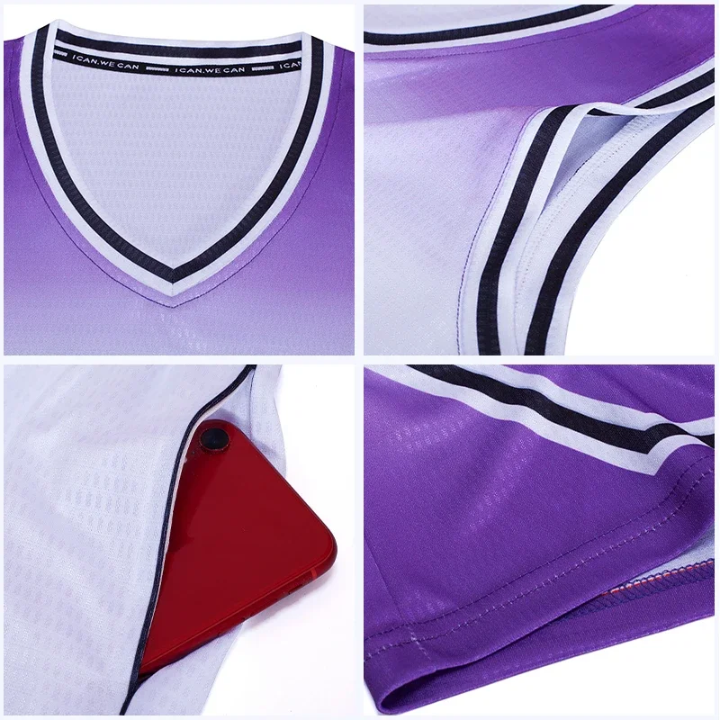 Basketball Jersey Sports Uniform man women Adults Kids Basketball Shirt Make Your Own Clothes WD-5803