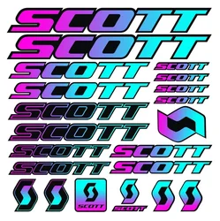 Car Sticker Suitable for Scott Bicycle Frame Mtb Bmx Road Racing Sticker Vinyl Hollow Graphic Body Decal  Graphic Set