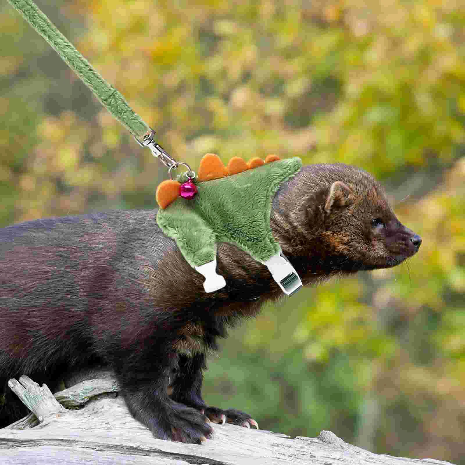 

Harness Leash Cat Pet Ferret Vest Rope Walking Traction Pets Dog Safety Bunny Supplies Adjustable Kitten Belt Small Dog Leash