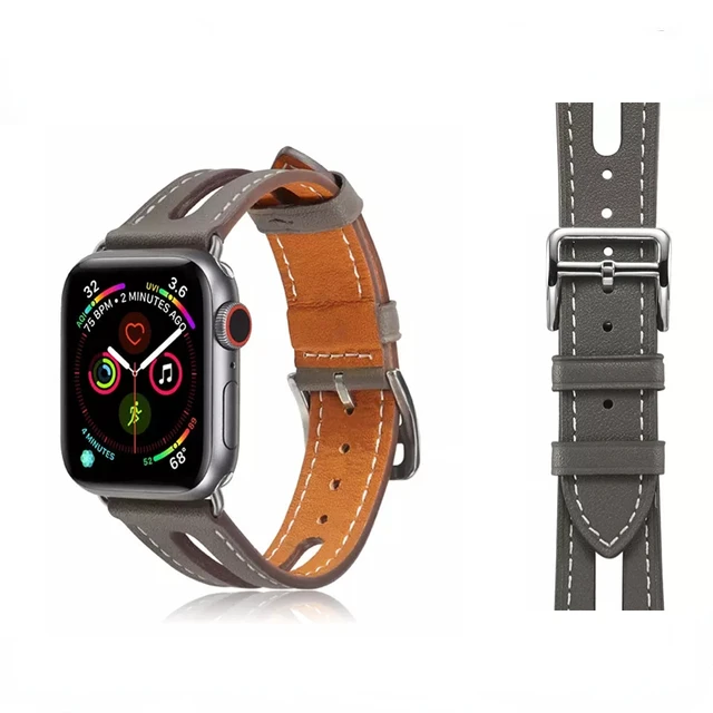 Leather Strap For Apple watch Ultra 49mm 7 45mm 41mm 6 5 4 SE 44mm 40mm  Women's Smart Watch Replacement Strap For iwatch 3 42mm - AliExpress