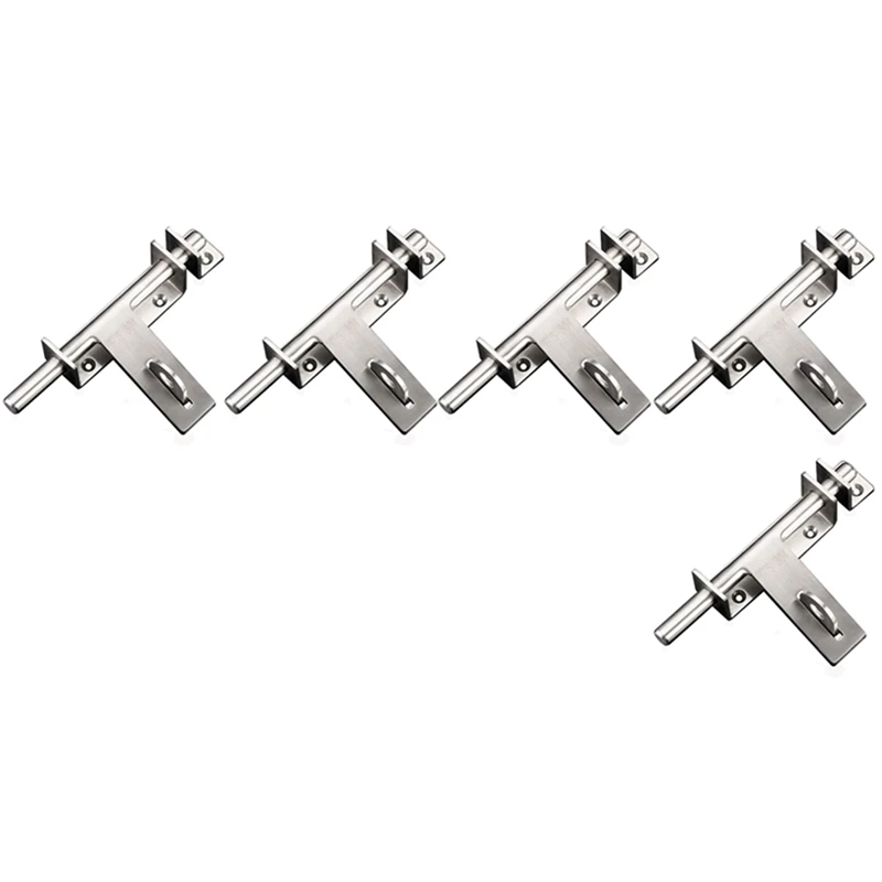 

3X Stainless Steel Bolt 304 Heavy-Duty Left And Right Bolts Sliding Bolt Door Lock Latch