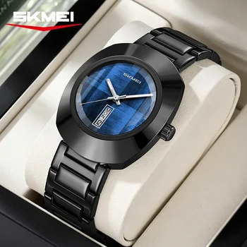 SKMEI 9410 Nuovo Orologio da Polso di Lusso per Uomo, Impermeabile, Regalo di Alta Gamma, Orologio al Quarzo con Data e Giorno della Settimana