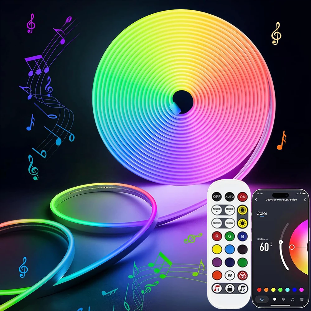 Гибкий шнур с RGB-подсветкой