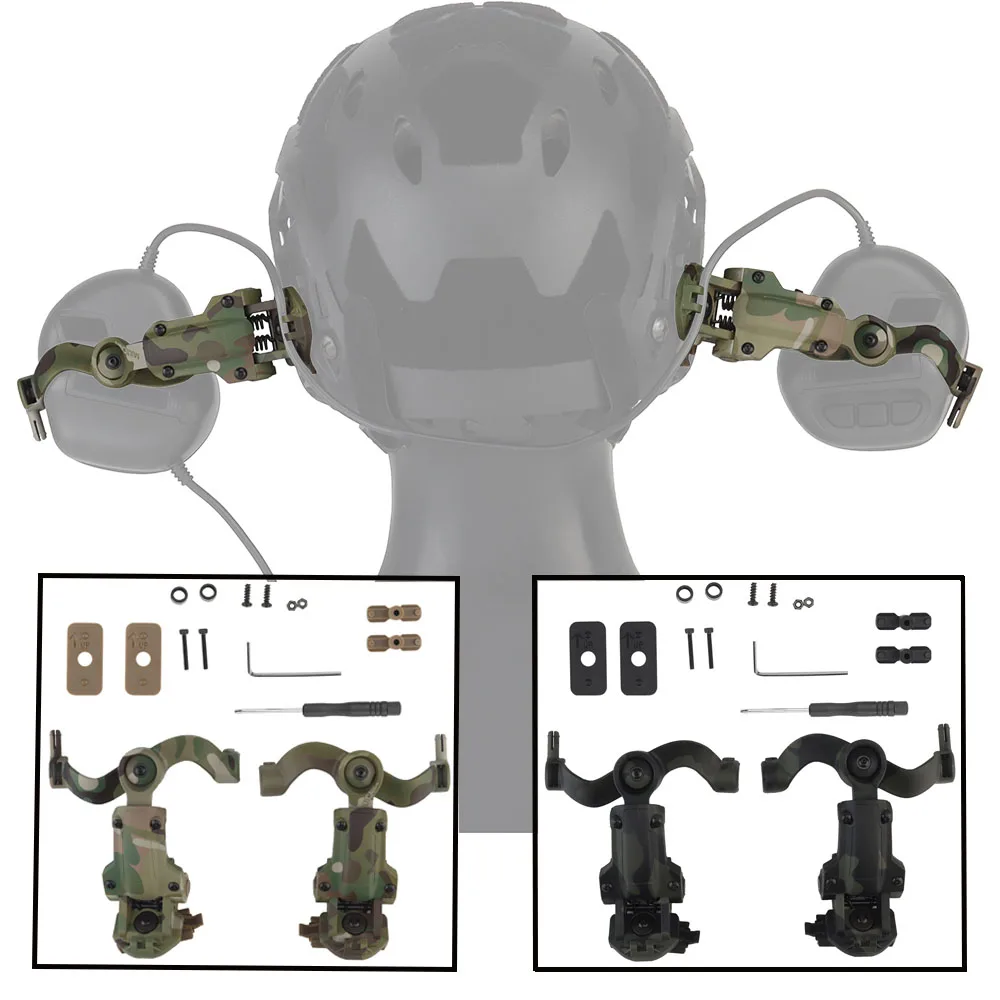 

Tactical Shooting Headset Bracket Kit Fit OPS Core ARC and Team Wendy M-LOK Helmet Rail Adapter Army Hunting Headset Accessories