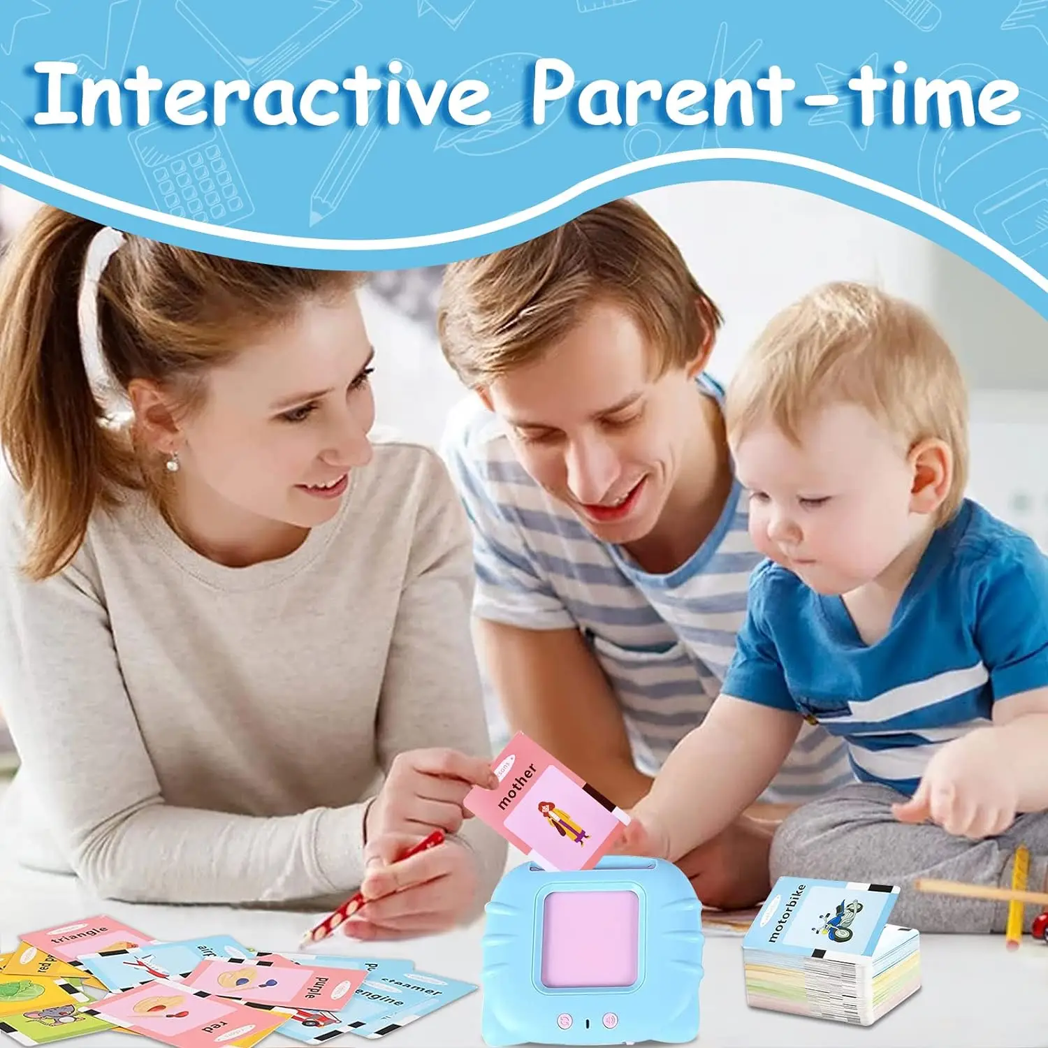 Early Education Flash Card Learning Toys Talking Flashcards for Kids Preschool English Electronic Audio Book Machine Gift educational learning toy alphabet educational toys