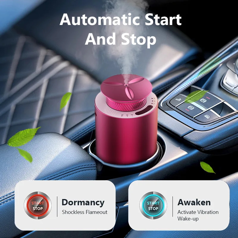 Waterless Diffuser Aroma USB Aluminum Scent Nebulizer Car Diffuser Aromatherapy essential oils diffuser Without Water For Home 2