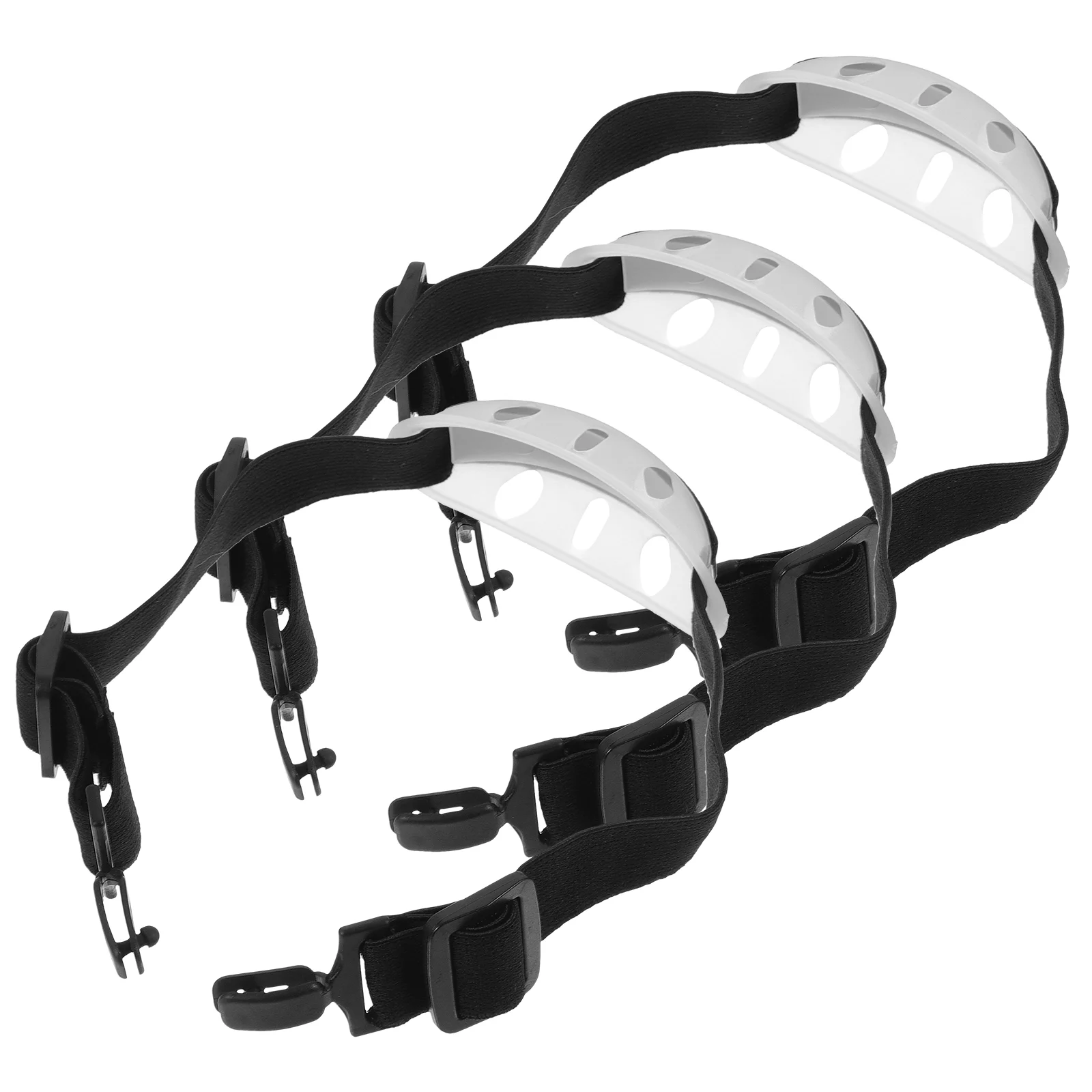 3 Pcs Universal Football Construction Chin Protector Strap Belt Strap Hard Hat Protectors Adjustable Rubber Belt
