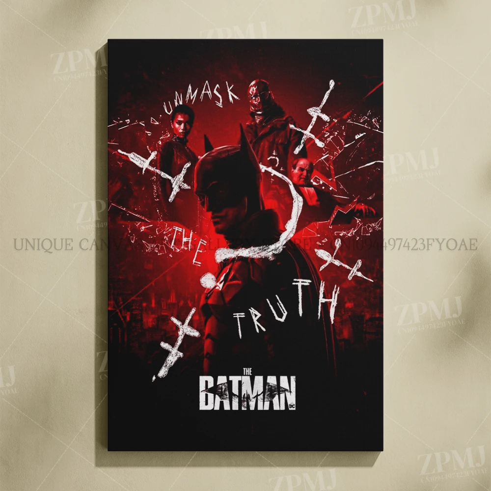Justice League Superhero Batman Wall Art - Canvas Home Decor Poster Prints