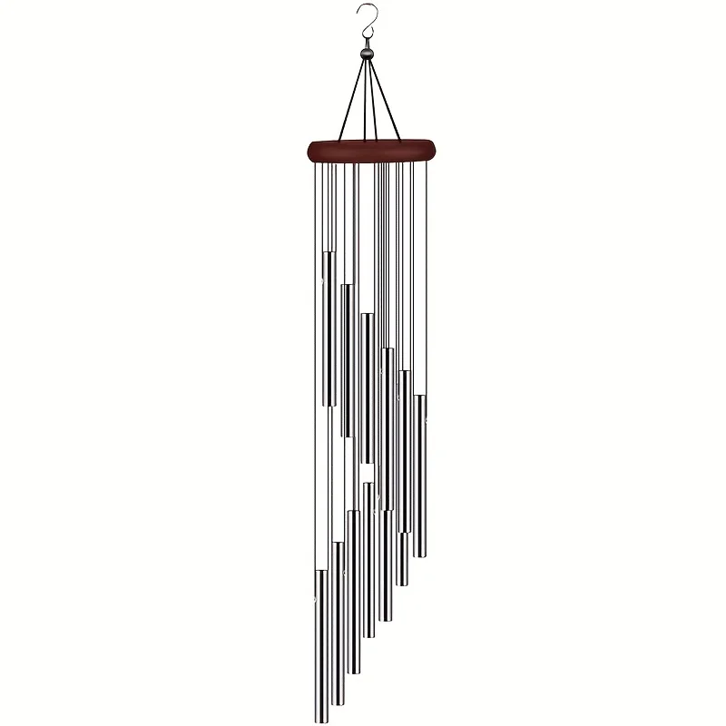 

1pc New Metal 12 Tube Aluminum Tube Wind Chime Small Gift Balcony Outdoor Yard Temple Prayer Ornament Nursery Room Wind Chime Be