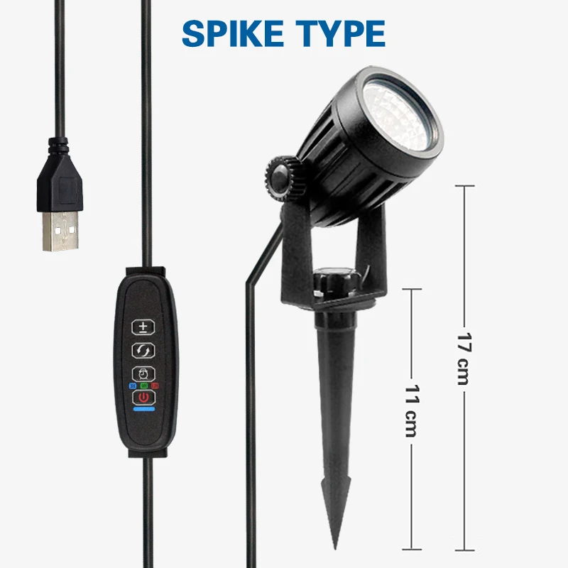 LED Decorative Spotlight with Time Control & Dimming - 5W Indoor Uplight