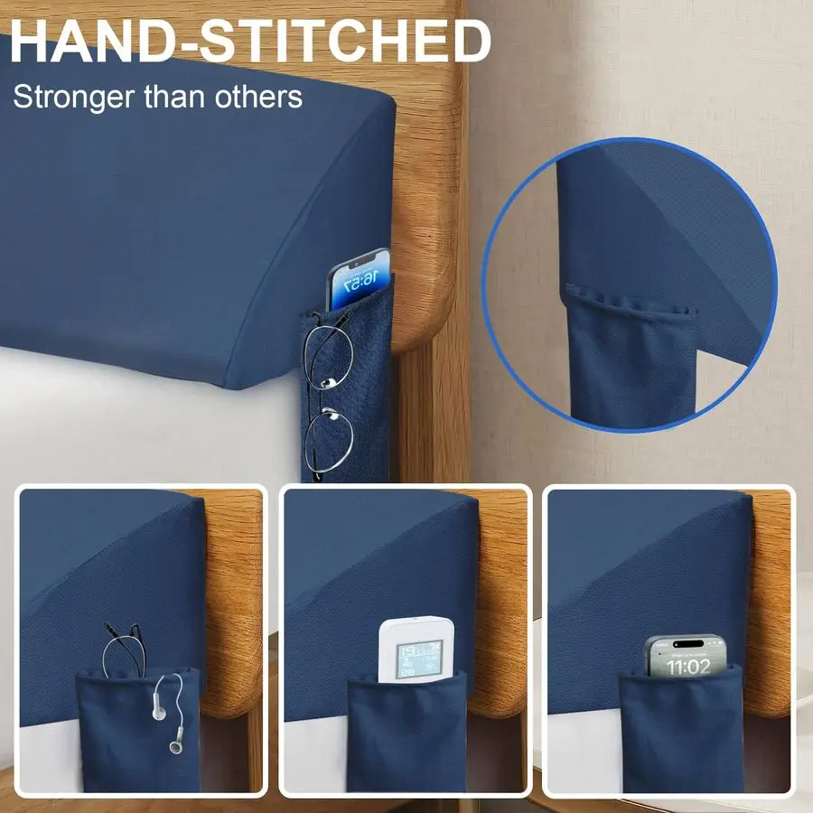 Size Bed Wedge Pillow Bed Gap Filler Mattress Wedge Headboard Pillow Close The Gap 06.5 Between Your Headboard and Mattress or W