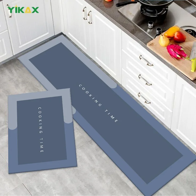 

Simple Nordic Style Kitchen Mat Floor Carpet Fluffy Rug Entrance Door Mat House Hold Carpet Long Strip Modern Decoration Home