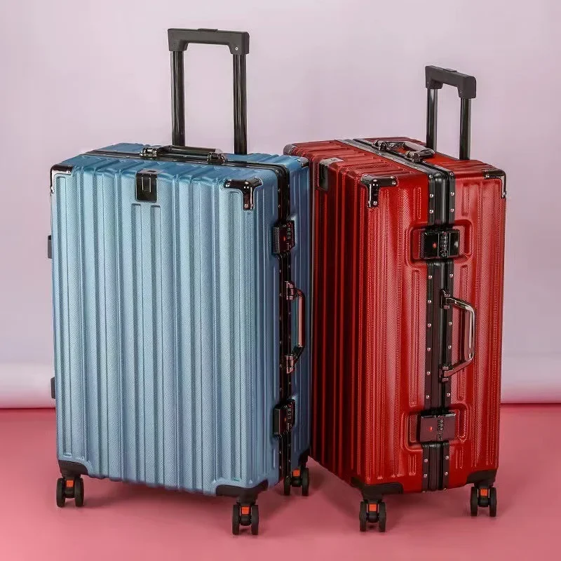 Silent Universal Wheel Aluminum Frame Travel Lever Password Boarding Box 20 Can Board 26 