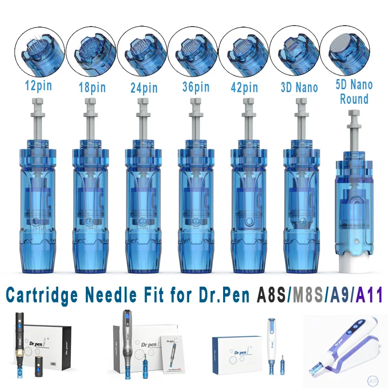 5 / 20pcs Dr. Pen A9 Needle Cartridge For Dr pen M8S A8S A9 A11 Derma pen 12 18 24 36 42 Pin Nano Microneedling MTS Needles