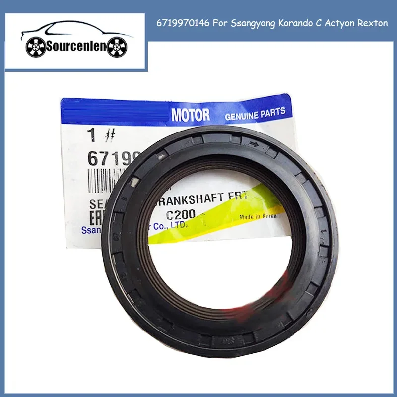 Crankshaft Oil Seal Genuine Crankshaft Front Oil Seal for Ssangyong Korando C Actyon Rexton