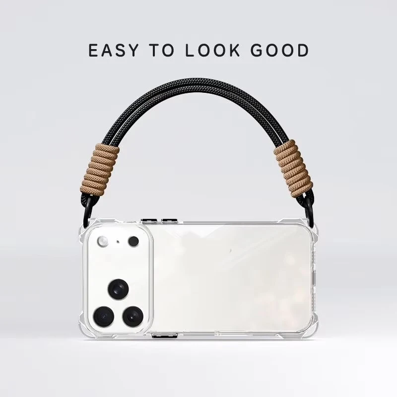 Versatile Crossbody Phone Case with Lanyard and Necklace Strap