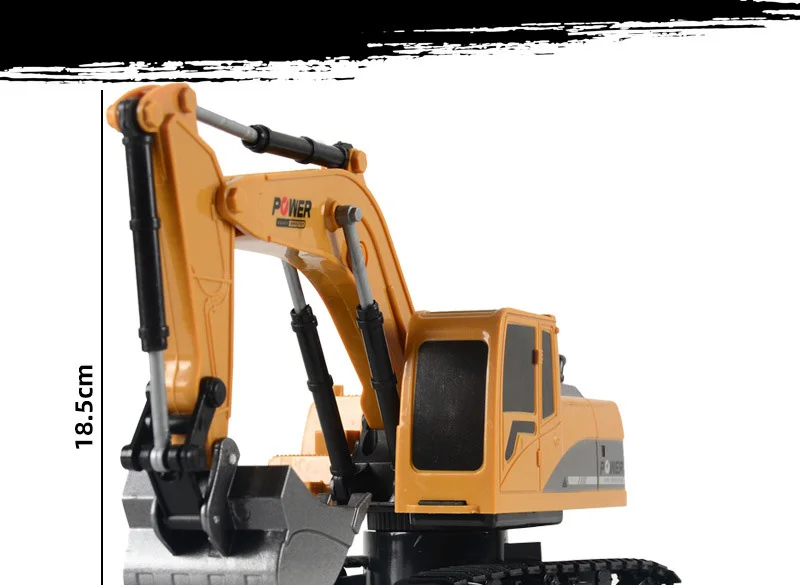 1: 20 Large Alloy Remote Control Excavator 11 Channel Crawler Excavator Children Boy Competition Engineering Vehicle Model Toy remote control cars & trucks