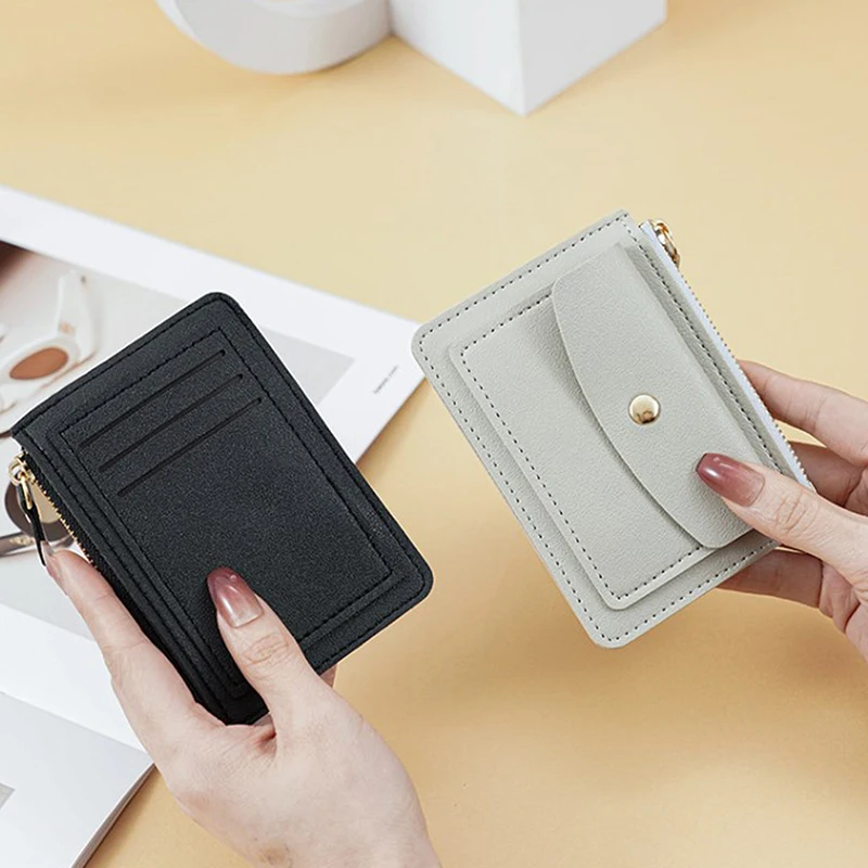 Female Purse Women Wallets Mini zipper Multi-Cards Holder Coin Short Wallets Slim Small Wallet Zipper Hasp