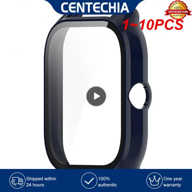 

1~10PCS Hard Protective Case With Screen Protector for Amazfit GTS 4 Mini Bumper Full Cover Case + 9H Tempered Glass Smartwatch