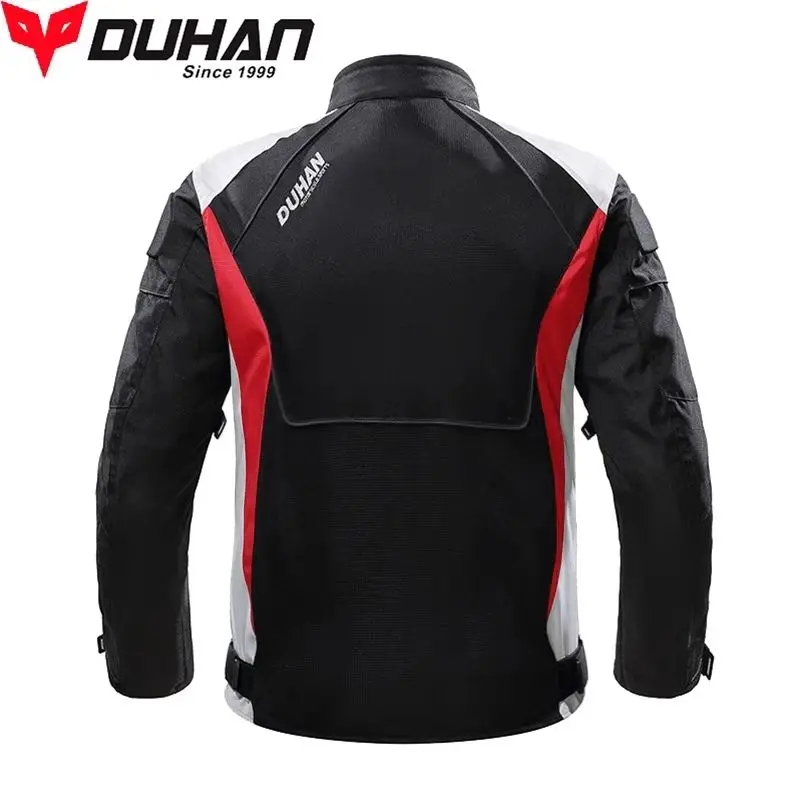 DUHAN Summer Motorcycle Jacket Man Riding Jacket Breathable Mesh Wear Resistant Racing Ropa de Ciclismo Motorcycle Armor