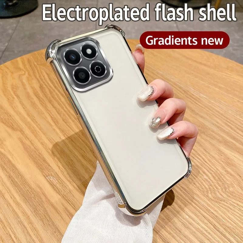 Clear Shockproof Electroplate Case - Enhanced Protection Bumper Cover