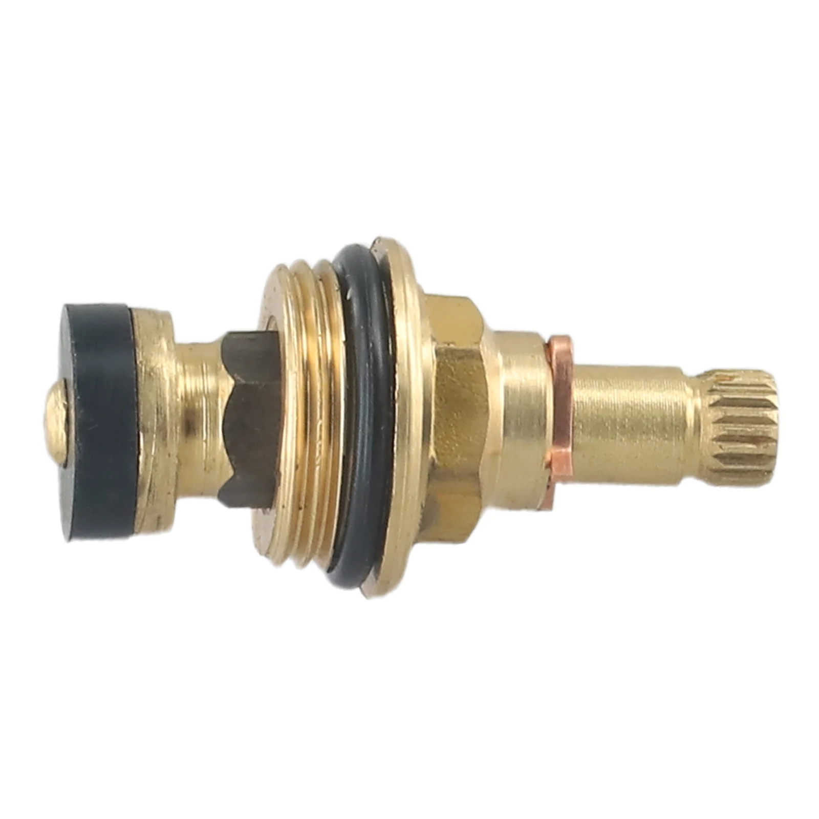 

Brass Slow Opening Spool Faucet Hot And Cold Water Spool G1/2 Bsp 20 Tooth Faucet Cartridge Copper Body Slow Opening Valve Core