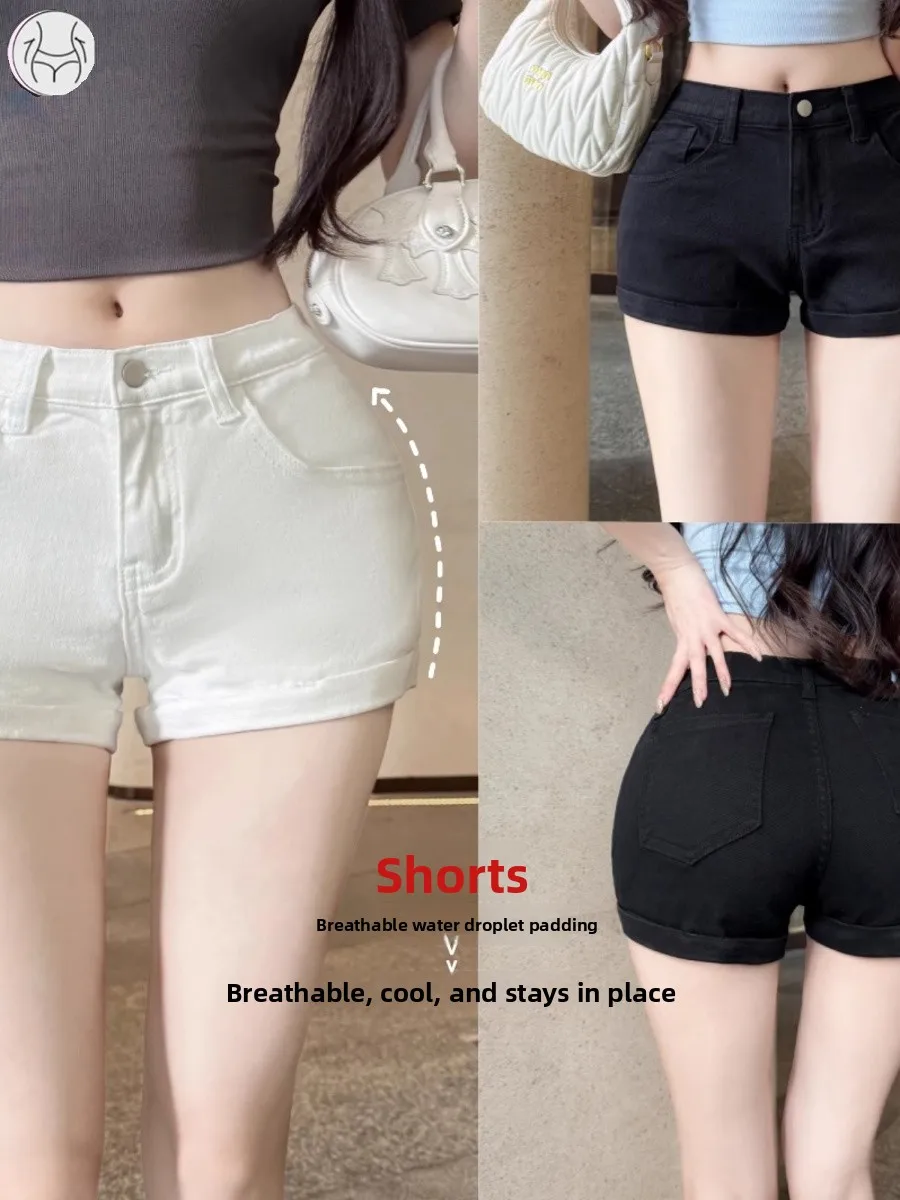 American Sle Hot Girl Low Waist Wide Hip Denim orts Women Summer New Slimming Small Size Versatile Hot Pants