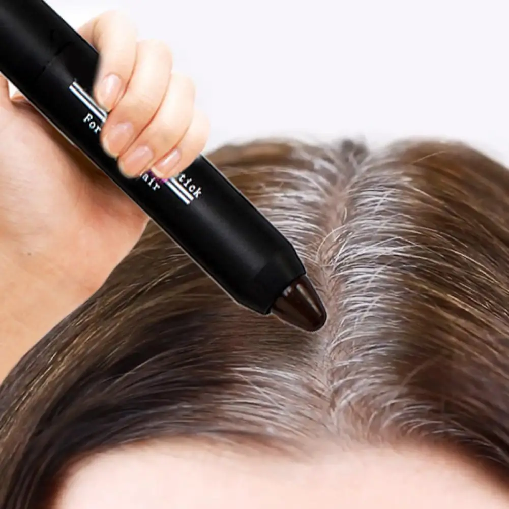 Beauty Hair Pencil Safe Ingredient Pen Shape Design Lightweight Hair Touch up Chalk Stick Easy to Clean