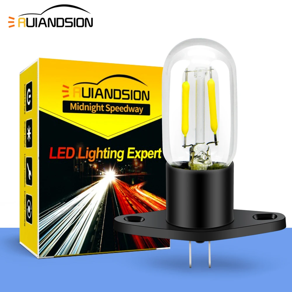 Ruiandsion Z187 T170 LED Microwave Light Bulb White Yellow 240V LED Filament Light Bulbs Replacement for Microwave Oven