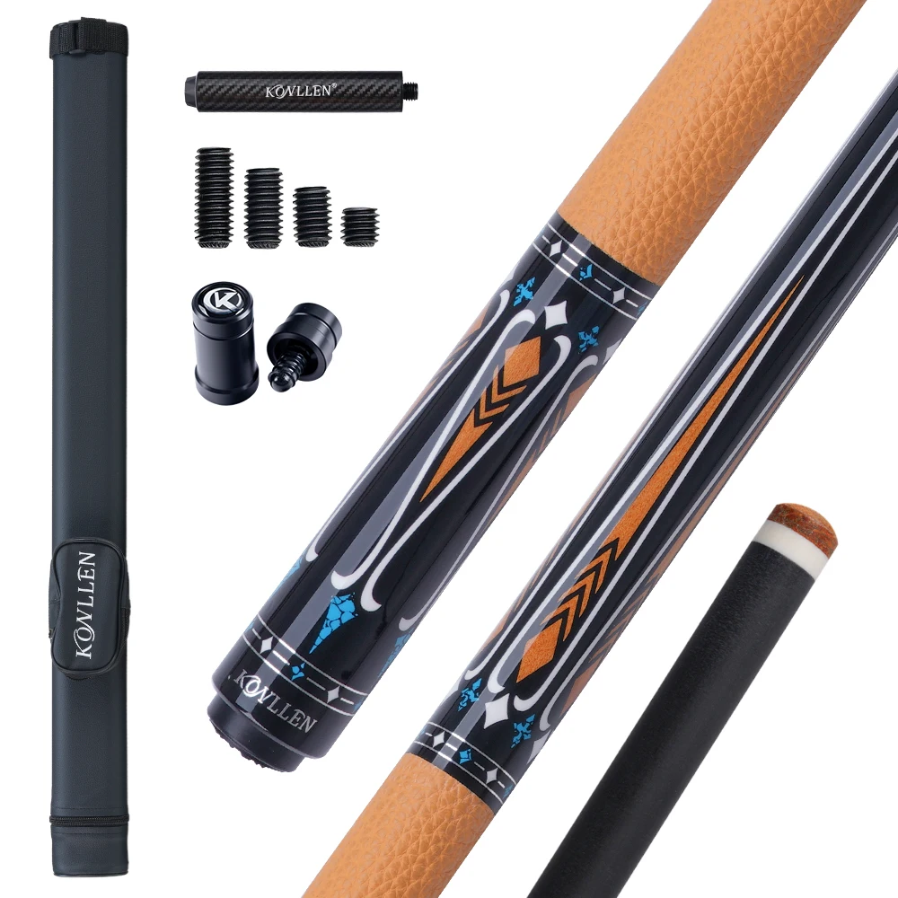 KONLLEN ビリヤードキュー KONLLEN カーボンファイバープールキュースティック 大人用 12.5mm
