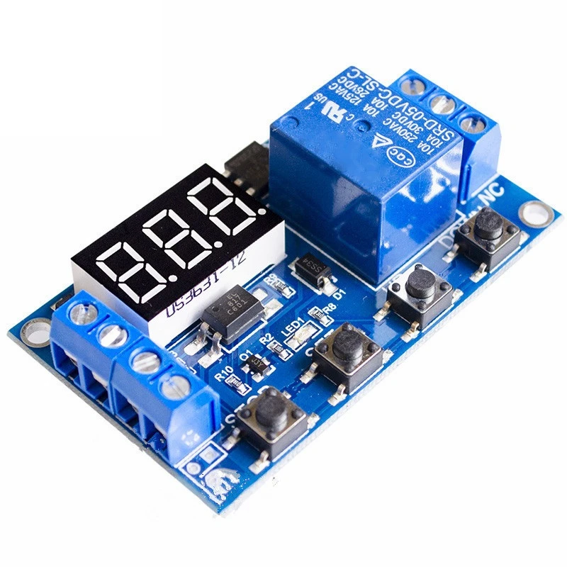 XY-J02 DC 6-30V Support Micro USB 5V LED Display Automation Cycle Delay Timer Control Off Switch Delay Time Relay 6V 9V 12V 24V