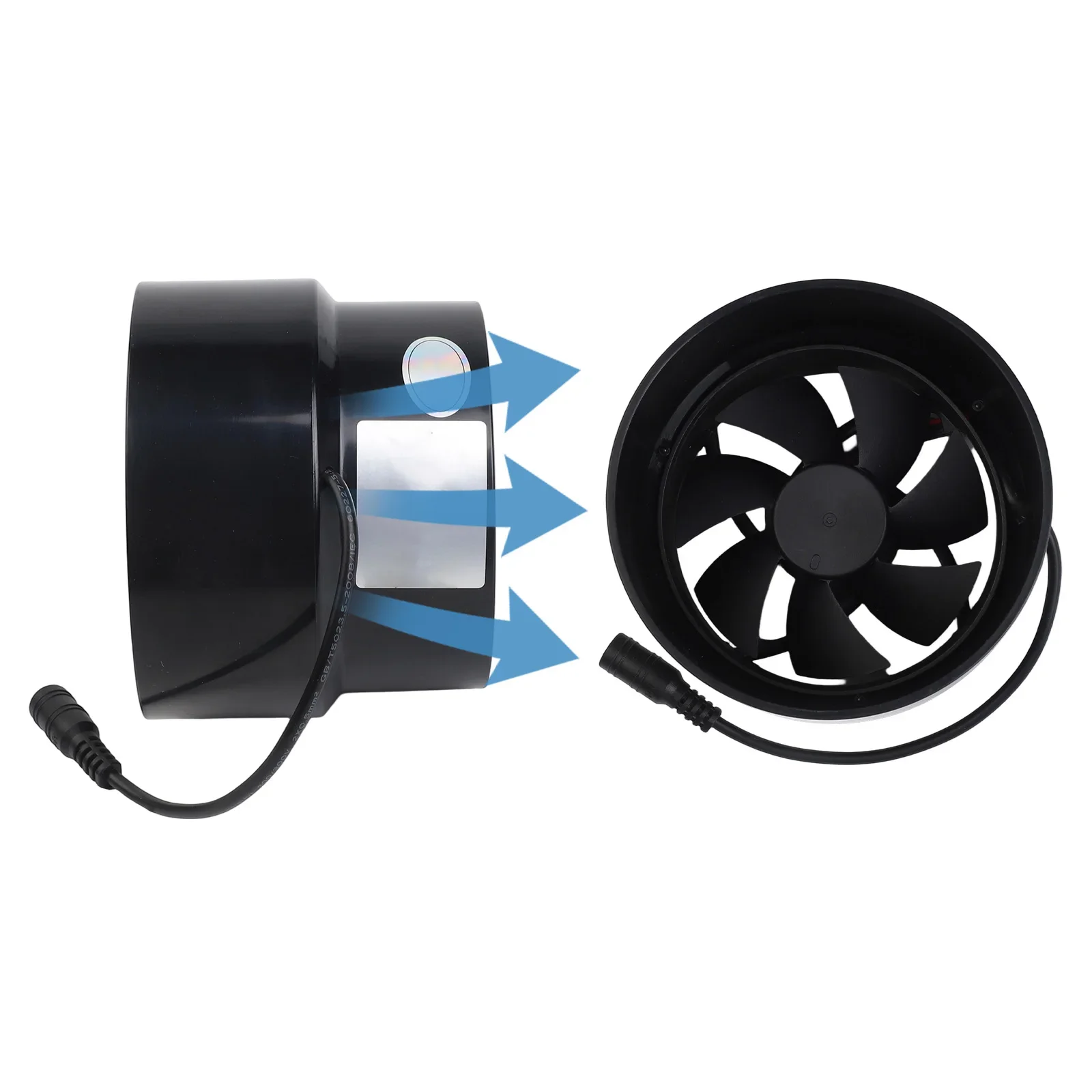 환기 팬 덕트 팬 조용한 환기 110*96*90mm 효율적인 공기 흐름 최대 110m 고성능 3600rpm 가정용