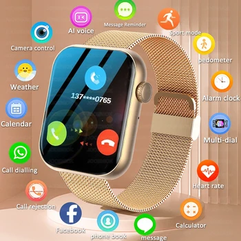 2025 Nuovo Smart Watch da uomo AMOLED HD Schermo sportivo Tracker AI Voce Bluetooth Chiamata Moda Smartwatch da donna