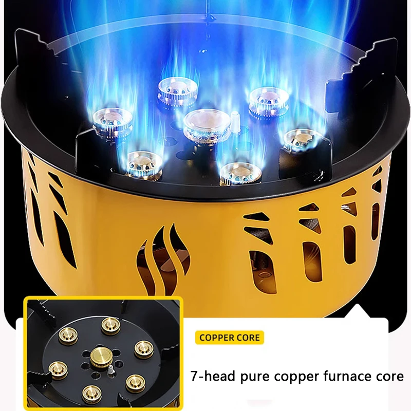 

20000W Strong Fire Power Cassette gas Stove Portable Windproof Tactical Burner Outdoor Camping Hiking BBQ Cooking Cookware