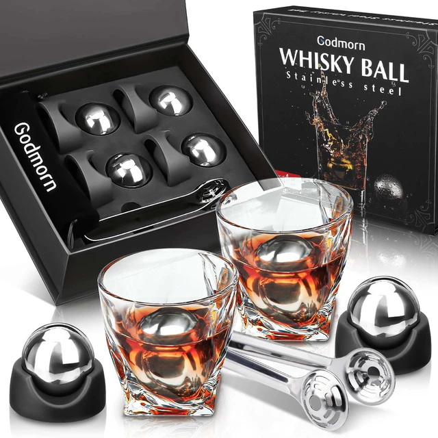 Viski Liquor Glass and Ice Sphere Box Set