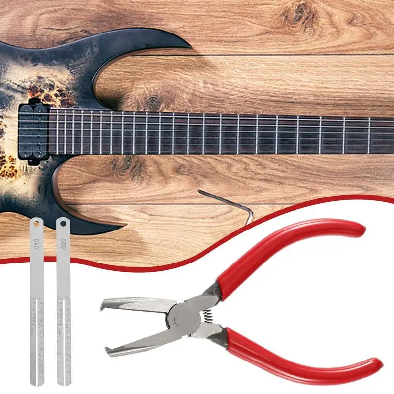 BassGuitarStringCutterGuitarBridgePinPullerFretFlatNosePlierRestringingToolWire