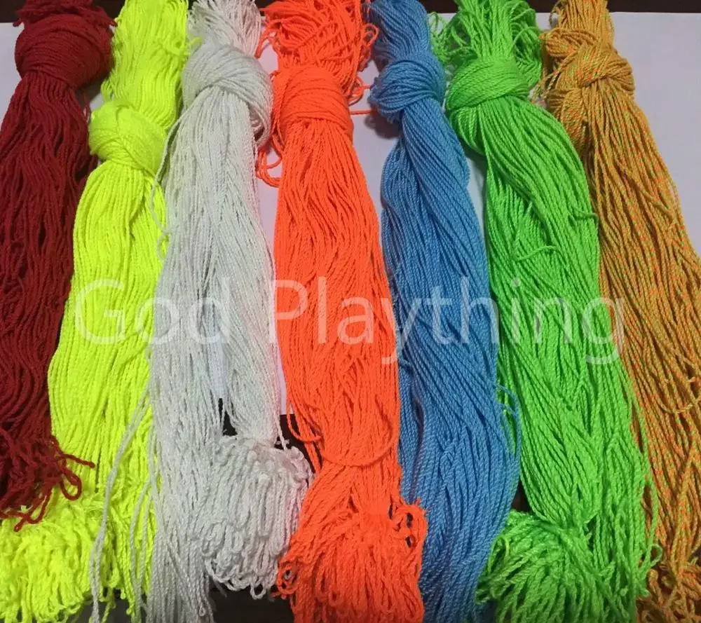 100% Polyester Light Professional YoYo Ball Bearing String Trick Yo-Yo Kids Magic Juggling Toy 100 Pcs/lot