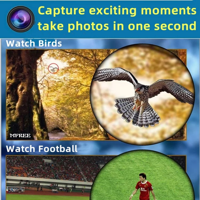 8X Long Focus Mobile Phone Lens 8x HD Zoom Monocular Phone Camera Len External Clip Phone Telescope 4