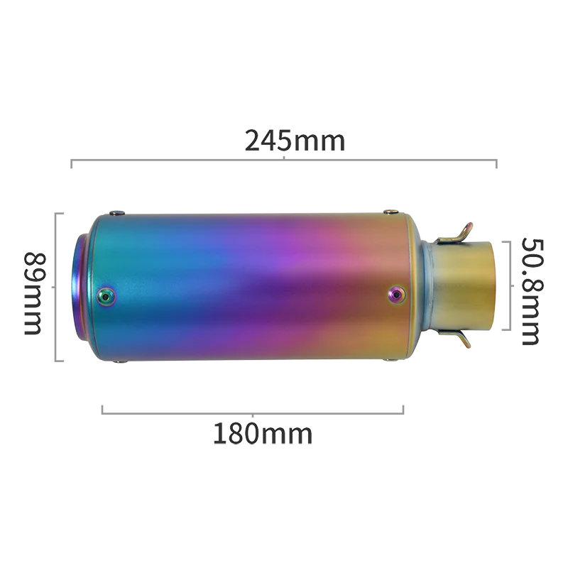 Universal Motorcycle Exhaust Pipe Modify 51MM DB Killer Muffler Escape Moto System For Ninja ZX4R ZX6R DUKE 390 790 CB500 R1 R6 - Image 5