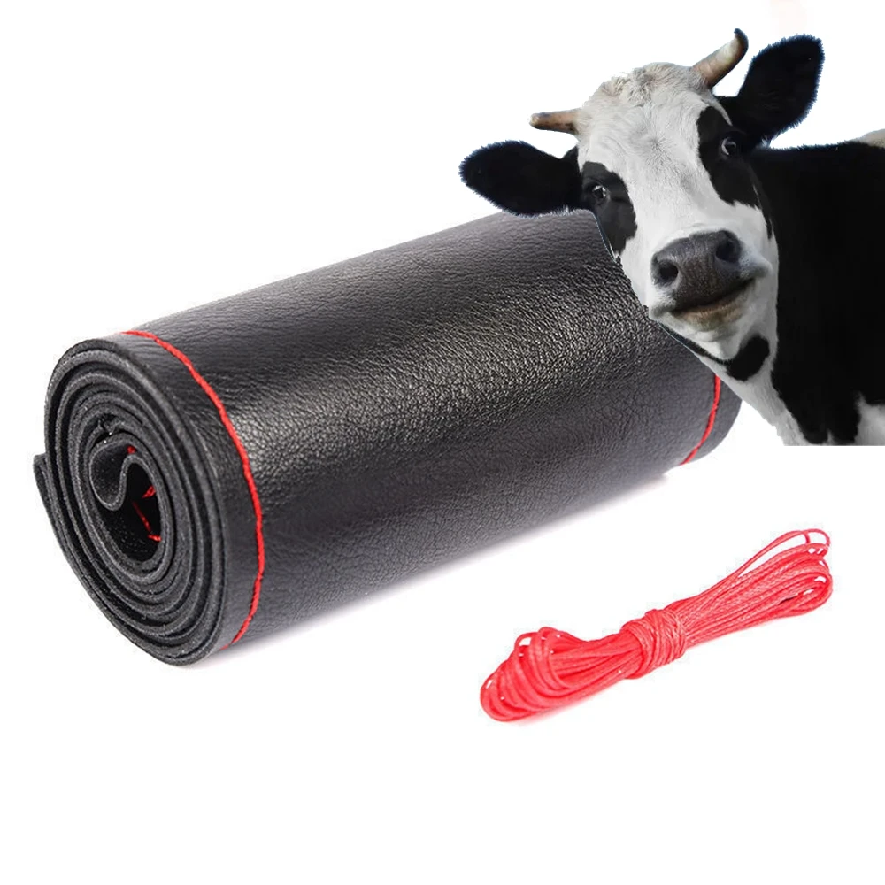 Cubierta De Cuero Para Volante, Agujas E Hilos, Kit De Brico