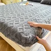 1 pc Flannel Fleece Bed Sheet for Winter Warm sofa bed matrimonial Coral Fleece Fluffy Fitted Sheets for Double Beds Sheets 5