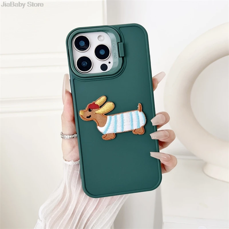 Custodia morbida in silicone per telefono con protezione antiurto per fotocamera con motivo a gatto e cane liquido per iPhone 11 12 13 14 15 16 Pro Max Plus_voghion.com