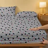 1 cartoon cute Mickey pattern digital printed frosted Fitted Sheet,bedroom printed bed cover,bedding(No pillowcase) 3